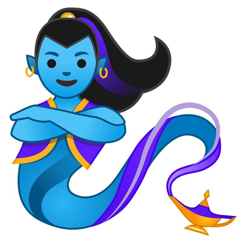 Genie emoji clipart (F)